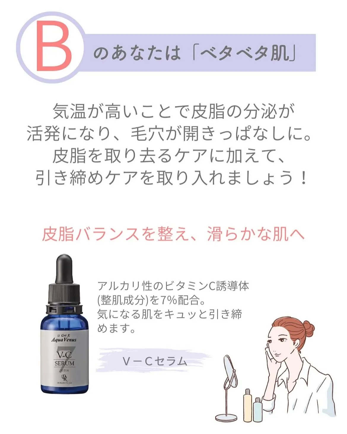 シミ.たるみ.毛穴