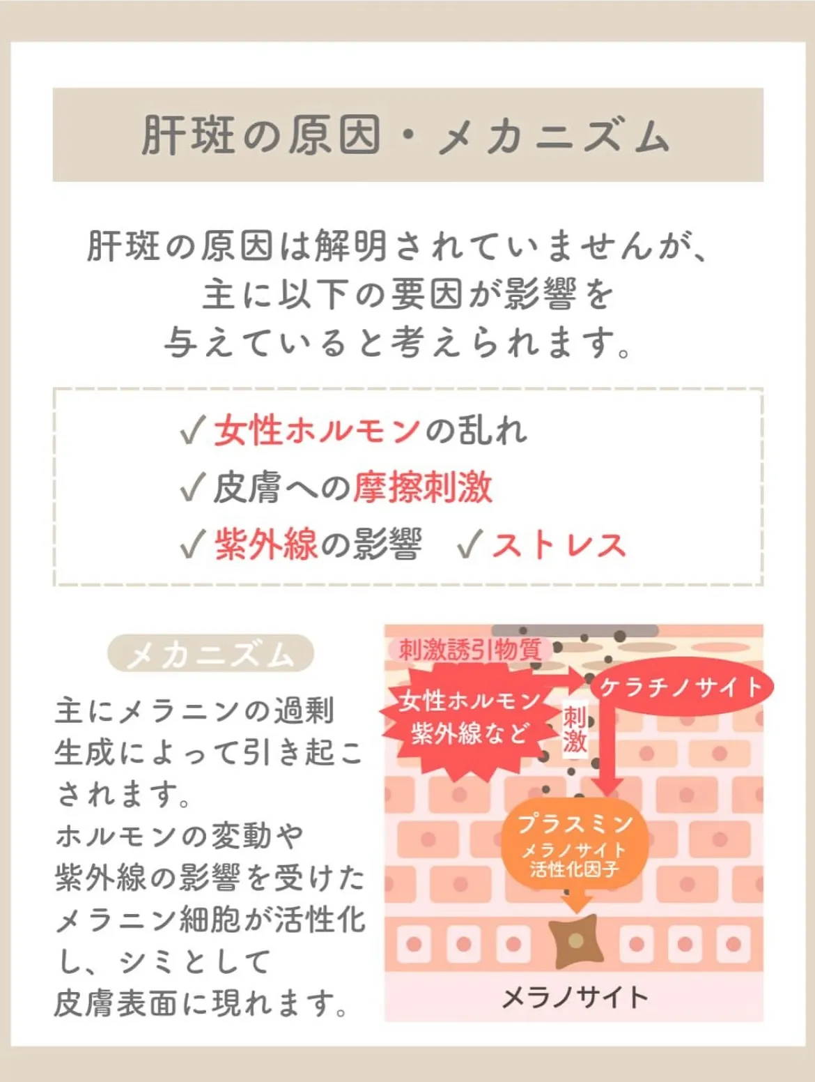 \普通のシミとはどう違う?/